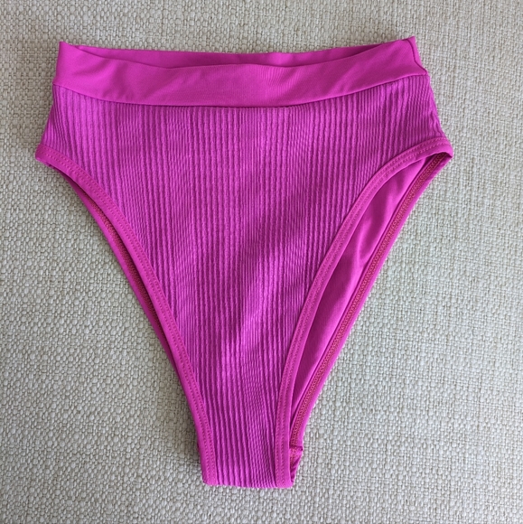 L*Space Bright Fuchsia Frenchi Bitsy Bikini Bottom Large - Picture 8 of 11